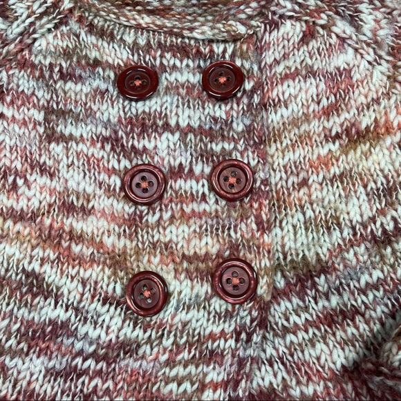 Anthropologie SLEEPING ON SNOW Cardigan Marled Chunky Sweater Tweed Wool SZ M - Picture 7 of 11